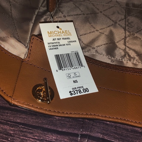 🌺 MICHAEL KORS 🌺 LARGE CHAIN LUGGAGE SHOULDER - Picture 2 of 8